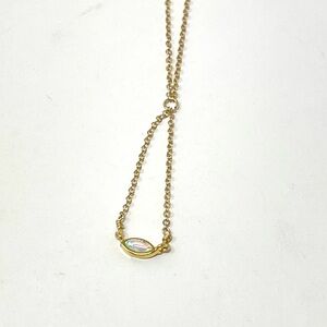 New Anthropologie x Kozakh Gold Opal Delicate Necklace